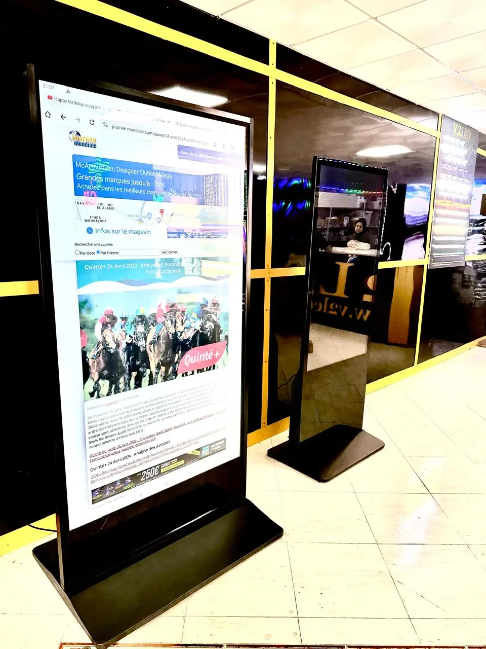 Borne interactive de V2led maroc