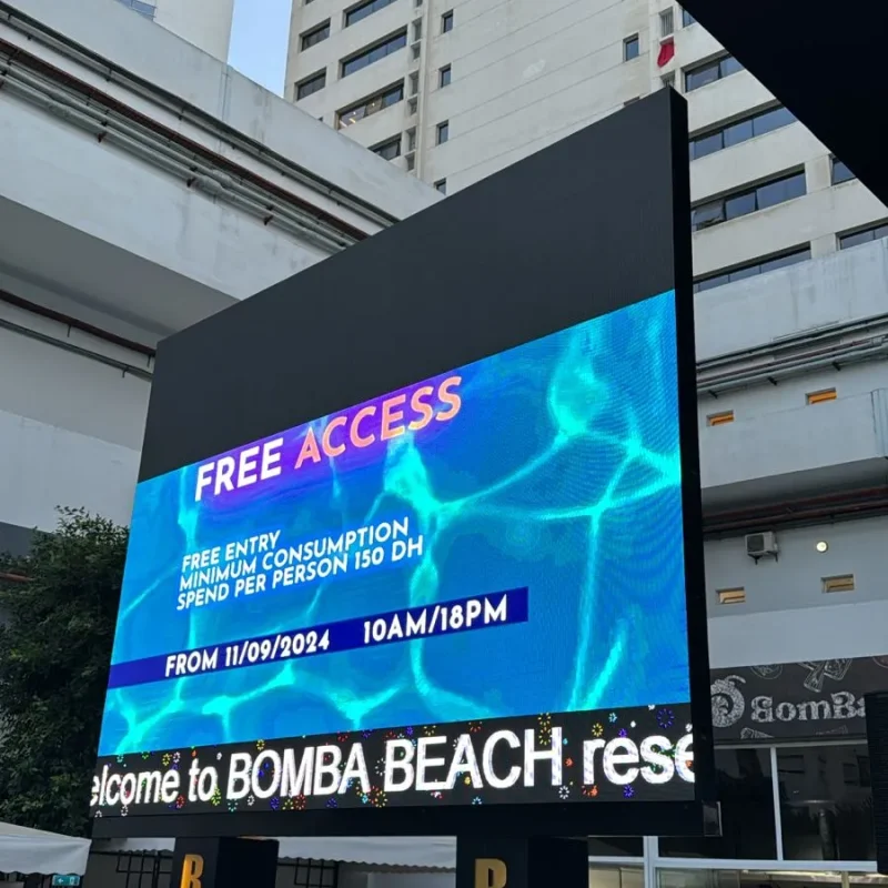 Ecrans géants extérieurs de V2led maroc